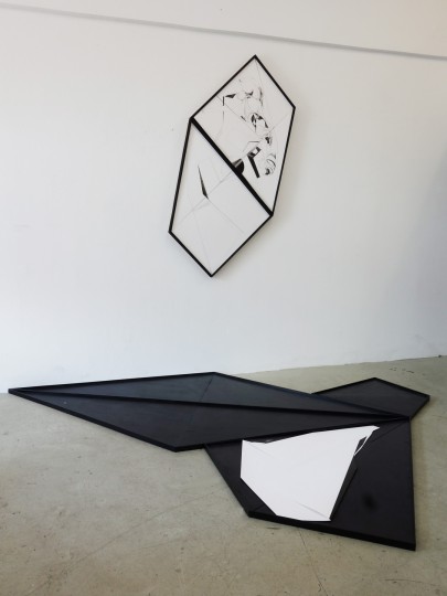 Nina Annabelle Märkl | Shifting Perceptions | Installation | Wood, Ink on paper | 2016
