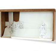 Nina Annabelle Märkl | Can we fly | ink on paper cut outs drawer | 40 x 70 x 12 cm | 2010
