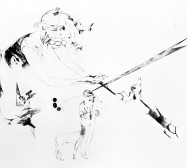 Nina Annabelle Märkl | Casting shadows III | ink pencil charcoal on paper | 110 x 160 cm | 2011