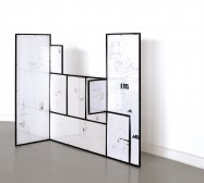 Nina Annabelle Märkl | Small world | ink on paper cut outs steel | 125 x 86 x 35 cm | 2008