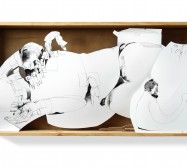 Nina Annabelle Märkl | Untitled | ink on paper cut outs box | 36 x 75 x 7 cm | 2010