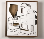 Nina Annabelle Märkl | Kabinett, leer | Ink on paper Cut Outs wooden box | 55 x 50 x 14 cm | 2013