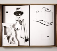 Nina Annabelle Märkl | Wärmemessungen im Innenraum | Ink on paper Cut Outs wooden box | 55 x 73 x 13 cm