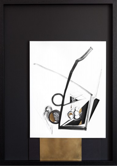 Nina Annabelle Märkl | Shifting perceptions I | ink on paper, black paper | 59 x 42 cm | Detail | 2015 | photo: Sebastian Schels