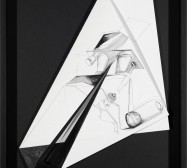 Nina Annabelle Märkl | Fragmented fiction IV | Ink on folded paper cut outs | 45,5 x 33 cm | 2015 | photo: Walter Bayer