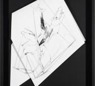 Nina Annabelle Märkl | Fragmented fiction VI | Ink on folded paper cut outs | 45,5 x 33 cm | 2015 | photo: Walter Bayer