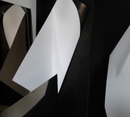 Nina Annabelle Märkl | Tangrammatics | Ink on folded paper cut outs mixed media | Installation | size flexible | 2015
