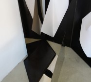 Nina Annabelle Märkl | Tangrammatics | Ink on folded paper cut outs mixed media | Installation | size flexible | 2015
