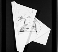 Nina Annabelle Märkl | Hidden Tracks IV | Ink on folded paper cut outs | 40 x 36 cm | 2015
