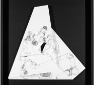 Nina Annabelle Märkl | Hidden Tracks I | Ink on folded paper cut outs | 40 x 40 cm | 2015
