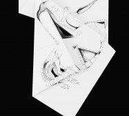 Nina Annabelle Märkl | Fragmented Fiction VIII | Ink on folded paper, Cut - Outs | 46 x 38 cm | 2016