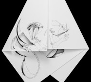 Nina Annabelle Märkl | Fragmented fiction 22 | Ink on folded paper, cut-outs | 50 x 40 cm | 2016