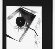 Nina Annabelle Märkl | Balancing the Whimsical 1 | Ink on paper, black cardboard, needle | 105 x 75 x 5 cm | 2015