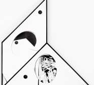 Nina Annabelle Märkl | Scapes 6 | 120 x 120 cm | Ink on folded paper, Cutouts, wood | 2016