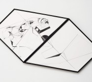 Nina Annabelle Märkl | Scapes 4 | Ink on paper, cutouts, wood | 145 x 89 cm | 2014