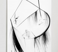 Nina Annabelle Märkl | Displays 2 | Ink on paper | 270 x 135 cm | 2017