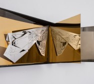 Nina Annabelle Märkl | Space 6.1. | Ink on folded paper, cutouts, polished steel | 30 x 40 x 25 cm | 2017