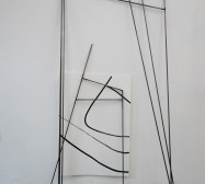 Nina Annabelle Märkl | Frames | Ink and steel drawing | 210 x 120 x 40 cm | 2018