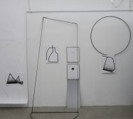 Nina Annabelle Märkl | Frames | Ink and steel drawings | installation | open studios | 2018