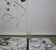 Nina Annabelle Märkl | Frames | ink drawings | installation | studio | 2018