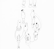 Nina Annabelle Märkl | Aufstellung | Tusche auf Papier | 35,5 x 28 cm | 2018