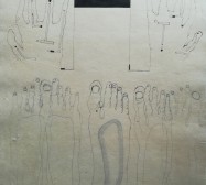 The other hand | Feet 1| Tusche auf Papier | 41 x 30 cm