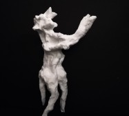 Wesen 4| Paperclay | ca. 23 x 8 x 8 cm | 2020