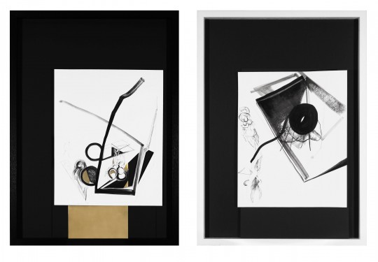 Nina Annabelle Maerkl_Balancing the Whimsical_Ink on paper, cutouts, brass, cardboard_100 x 70 cm_2015_