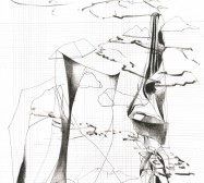Scapes and Layers 1 | Tusche und Bleistift auf Papier | 29,7 x 21 cm | 2021