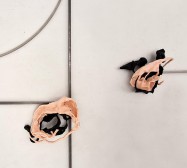 Geister und Karnivoren | Installation | Stahl, Magnete, Paperclay, Fimo, Draht | Ansicht: Artothek München